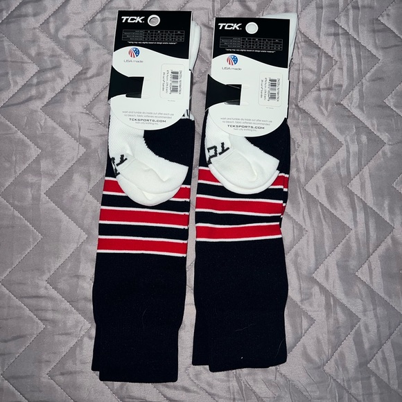 TCK Navy/White/Red Socks (2 pack) - Picture 2 of 3
